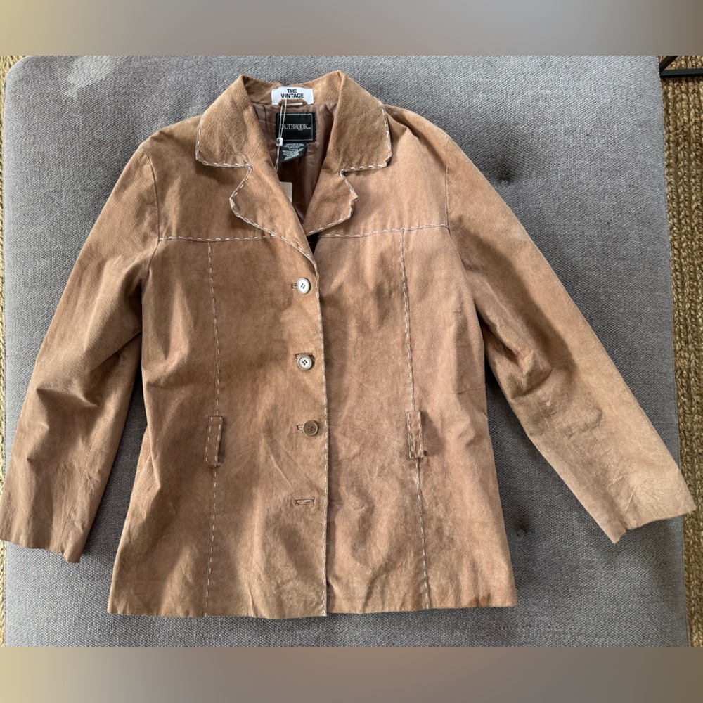 Brown Suede Stylish Unisex Jacket
